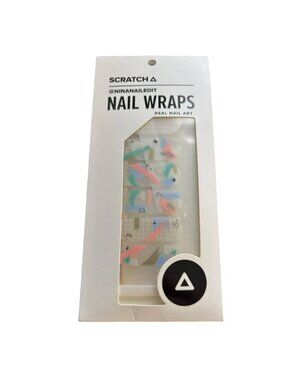 Scratch Nail Wraps Real Nail Art To the Max 80s/90s 16 Self-Adhesive Nail Wraps